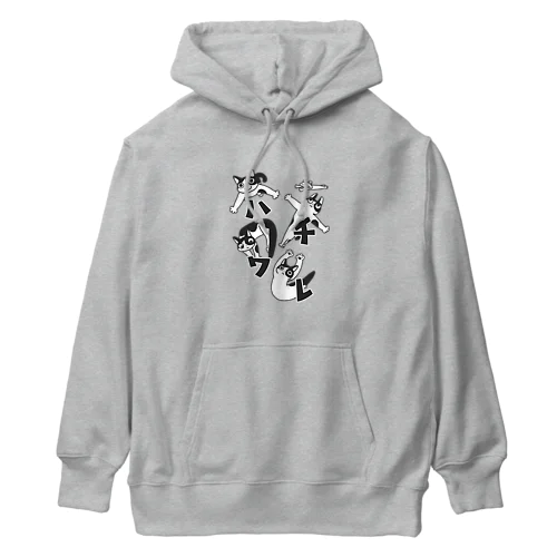 ねこ文字ハチワレパーカー Heavyweight Hoodie