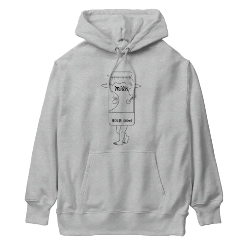 足の生えた牛乳瓶 Heavyweight Hoodie