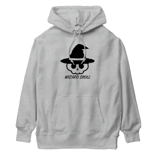 ウィザードスカル 魔法使い ブラック Heavyweight Hoodie