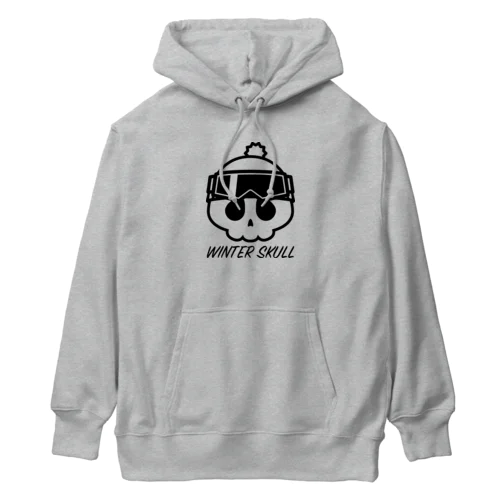 ウィンタースカル ゴーグルドクロ ブラック Heavyweight Hoodie