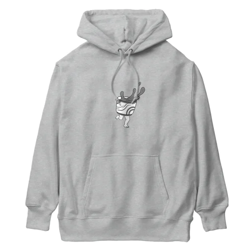 足の生えた徳利とおちょこ Heavyweight Hoodie