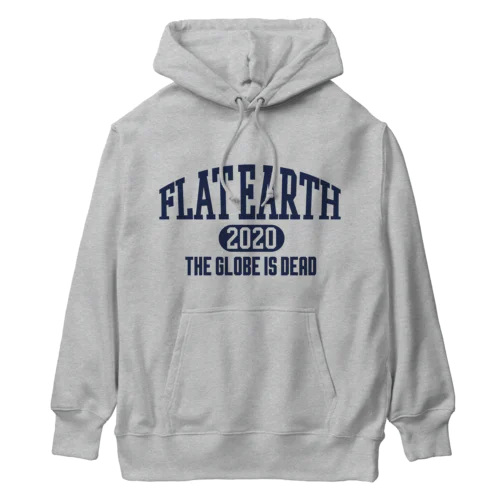 カレッジ風(ネイビー)　フラットアース FLATEARTH Heavyweight Hoodie