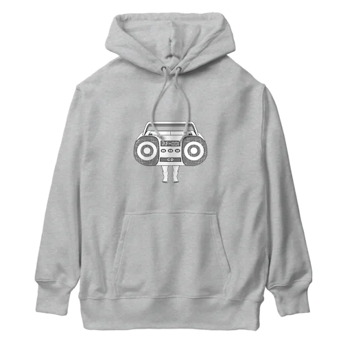 足の生えたCDラジカセ Heavyweight Hoodie