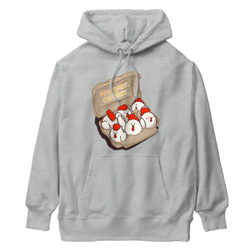 ニワトリたまご6羽パック(淡色向け) Heavyweight Hoodie