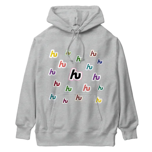 んぱんぱ 「ん」ヘビーウェイトパーカー (カラフル) Heavyweight Hoodie