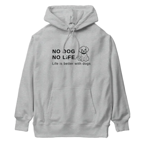NO DOG NO LIFE Heavyweight Hoodie