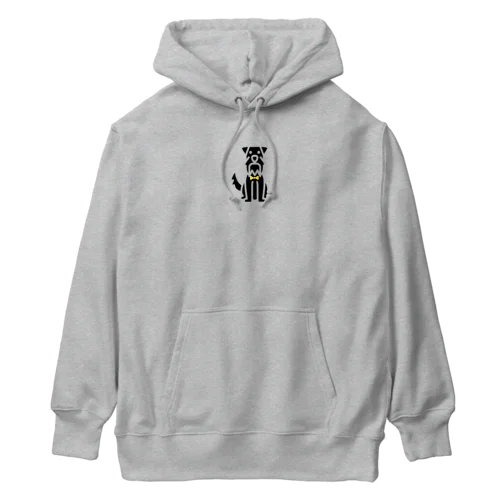 ミニチュアシュナウザー  ブラック Heavyweight Hoodie