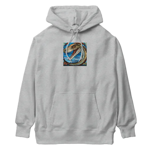 ステンドアート・モササウルス Heavyweight Hoodie