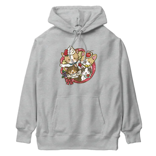 美味しそうなリースにゃん Heavyweight Hoodie