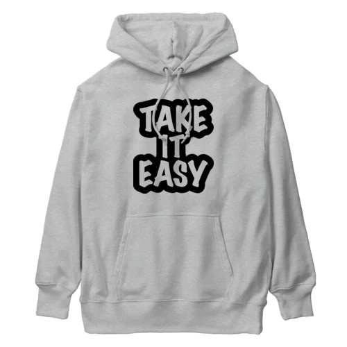 テイクイットイージー Take It Easy ブラック Heavyweight Hoodie