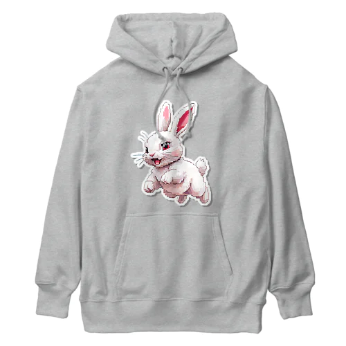 ジャギってる？もうすぐ画面フリーズうさぎ Heavyweight Hoodie