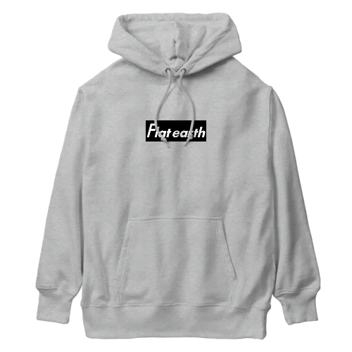 Flatearth Box Logo (BLACK) フラットアース ボックスロゴ(ブラック) Heavyweight Hoodie