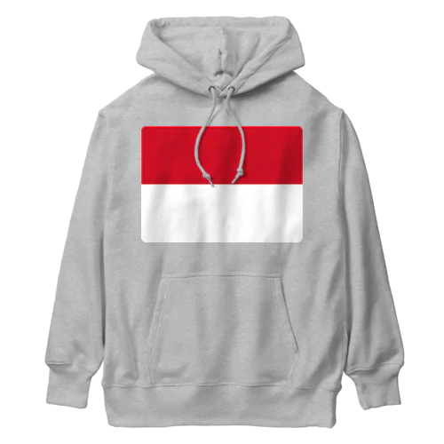 モナコの国旗 Heavyweight Hoodie