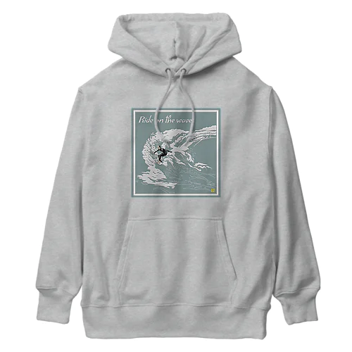 Ride on the waves Heavyweight Hoodie