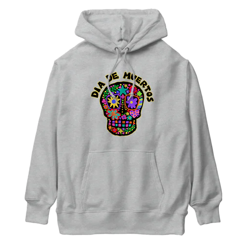 メキシコ風ドクロ Dia de muertos Heavyweight Hoodie