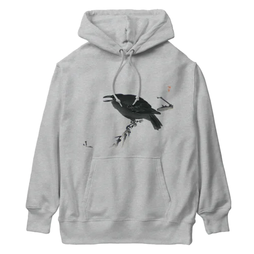 幸野楳嶺のカラス Heavyweight Hoodie