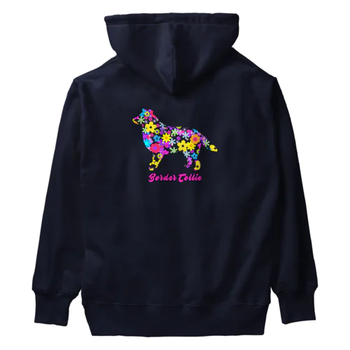 ボーダーコリー　フラワーパーティ Heavyweight Hoodie