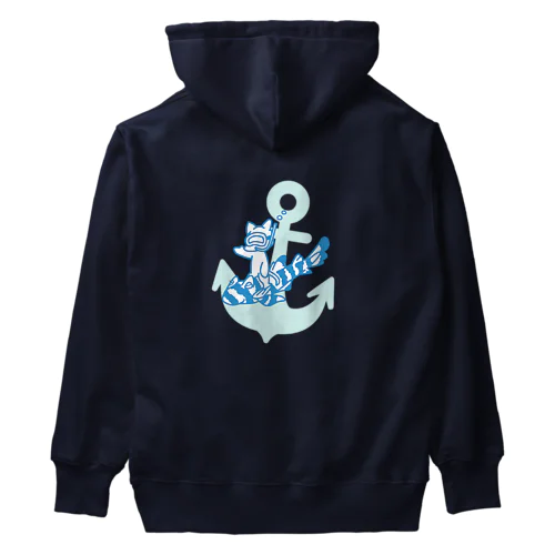 ネコザメとネコの海遊び Heavyweight Hoodie