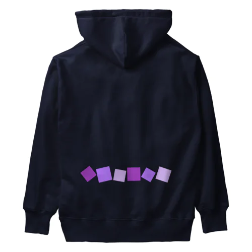 紫色の四角形 Heavyweight Hoodie