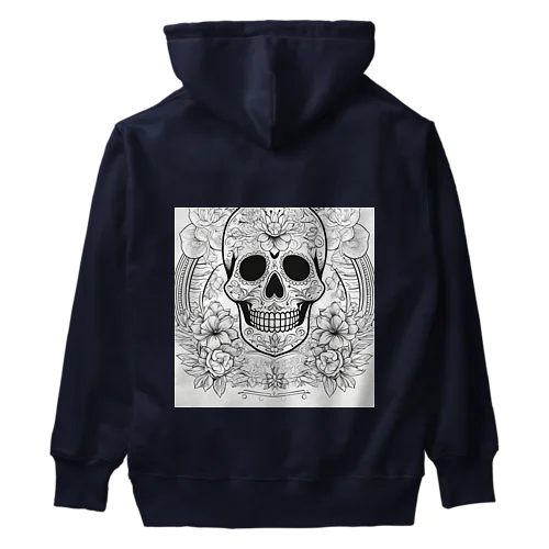 デイ・オブ・ザ・デット等のメキシコの文化を反映させたスカル Heavyweight Hoodie