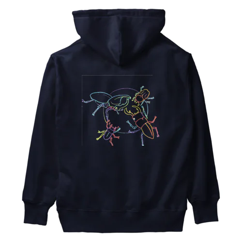 ★カブトムシ　クワガタムシ　オス　メス Heavyweight Hoodie