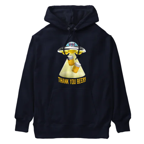 ビール泥棒👽🍻👽（飲酒運転ダメ。ゼッタイ。） Heavyweight Hoodie
