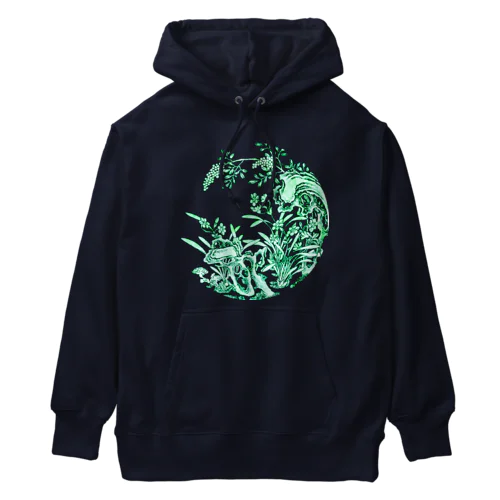 水仙と岩の皿（景徳鎮）フチ無し Heavyweight Hoodie