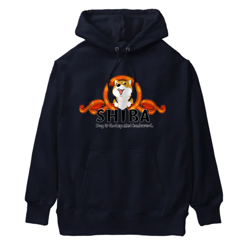 犬は神が逆向きに綴られたものである（赤柴） Heavyweight Hoodie