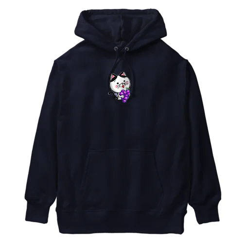 ブドウのニャンコ Heavyweight Hoodie