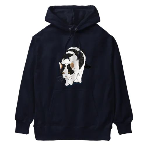 狙うネコ Heavyweight Hoodie