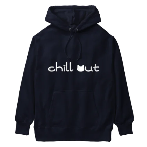 chill out(白文字ver.) Heavyweight Hoodie