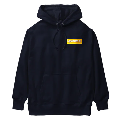 Loveuma. Box Logo Heavyweight Hoodie