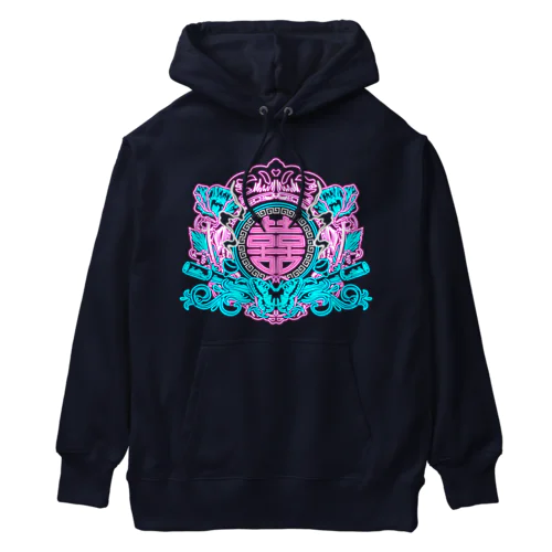 NEON幻想阿片中華紋  Heavyweight Hoodie