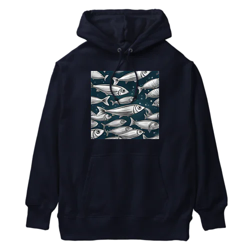 動物シリーズ15：イワシ Heavyweight Hoodie