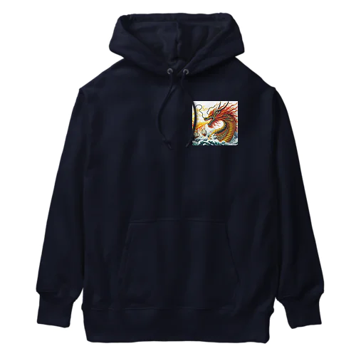 炎🔥を吐くドラゴン🐉 Heavyweight Hoodie