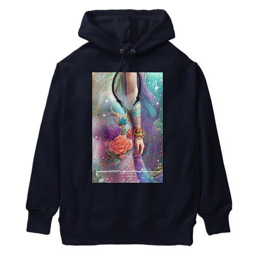 mermaid REINA  fashion color Heavyweight Hoodie