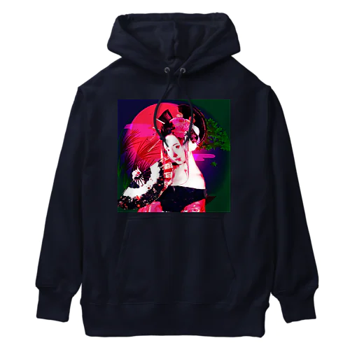 花魁（夕焼け） Heavyweight Hoodie