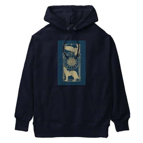 星月夜の狼梟 Heavyweight Hoodie