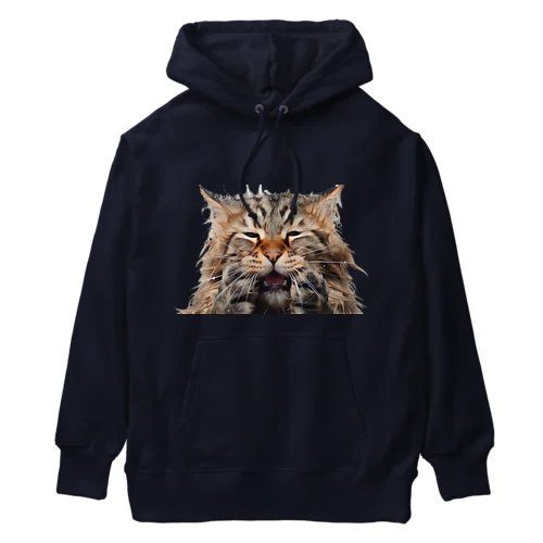 ずぶ濡れ猫 Heavyweight Hoodie