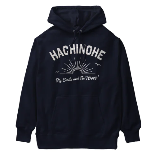 八戸ロゴ(シルバーグリッター) Heavyweight Hoodie