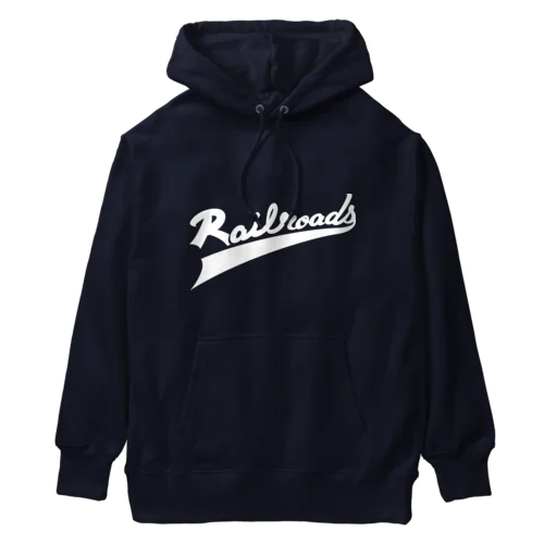 Railroadsロゴタイプ　しろ Heavyweight Hoodie