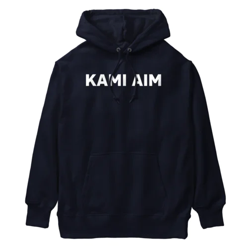 KAMI AIM WHITE ヘビーウェイトパーカー