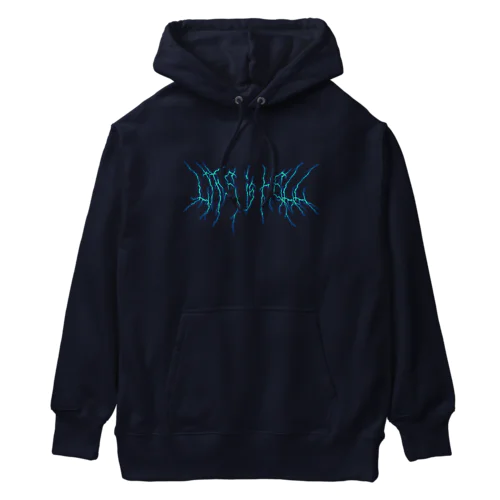 Life is Hell（Blue） Heavyweight Hoodie