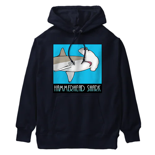 Hammerhead shark(撞木鮫) Heavyweight Hoodie