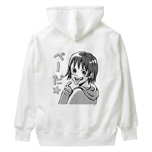 べーだ★ガール 黒 Heavyweight Hoodie