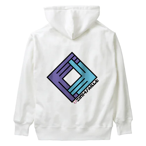 狐の窓 (紫×水) Heavyweight Hoodie