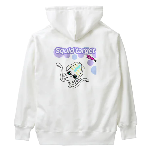 F & E Squid target  Heavyweight Hoodie