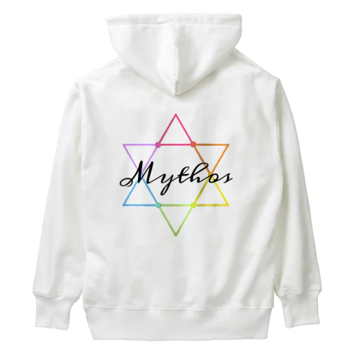 Mythos/Hexagram・黒 Heavyweight Hoodie