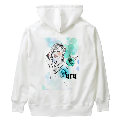 🫧🦋uru🎙ぅʓ 👠💕グッズ Heavyweight Hoodie