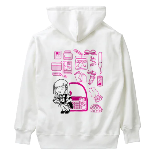 あたし♡限界♡KAWAII(バックプリント) Heavyweight Hoodie